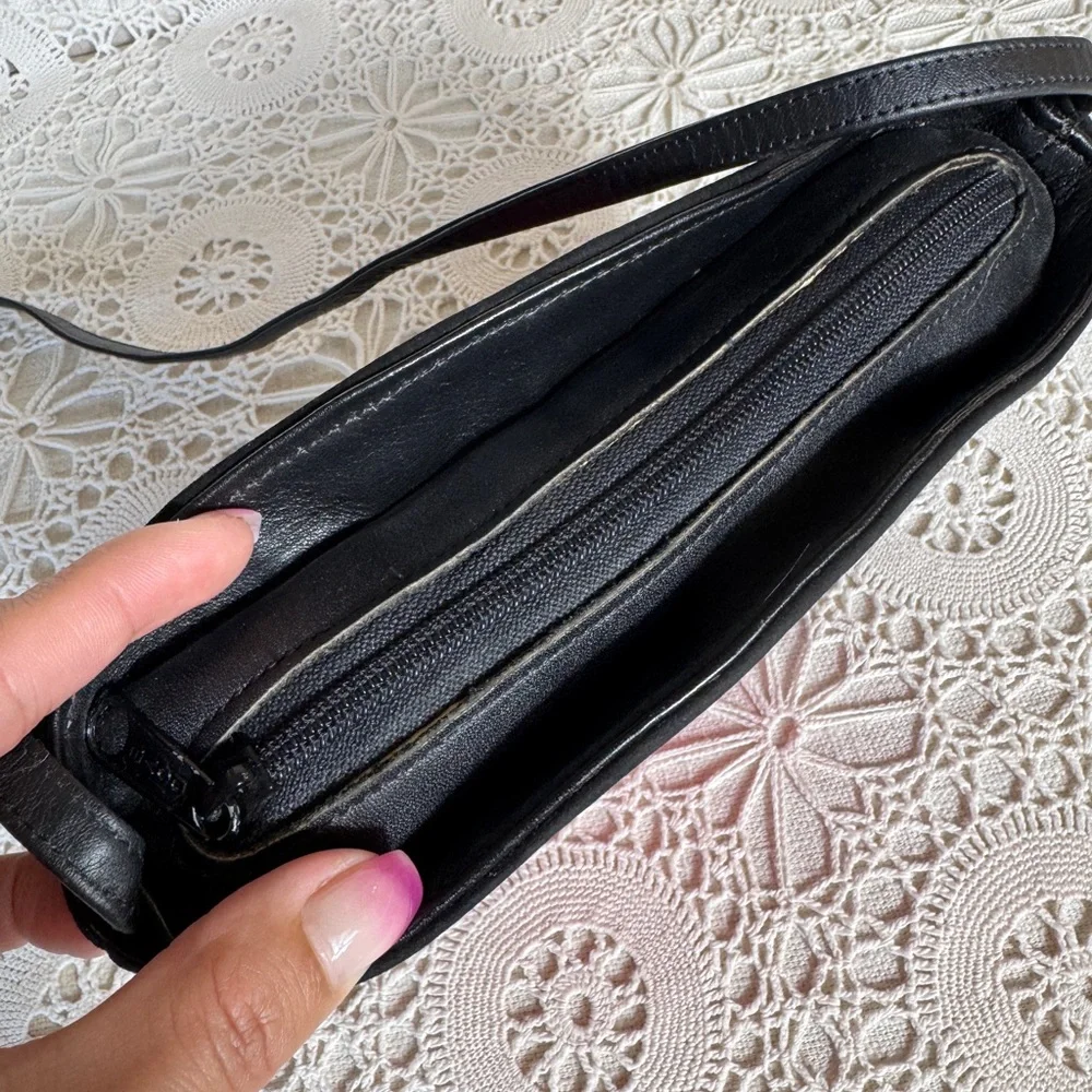 Vintage Carlos Vintage  Falchi Black Suede Crossbody Bag‎